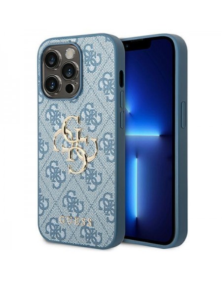 Guess GUHCP14X4GMGBL iPhone 14 Pro Max 6,7" niebieski/blue hardcase 4G Big Metal Logo