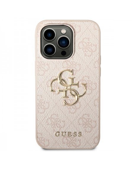 Guess GUHCP14L4GMGPI iPhone 14 Pro 6,1" różowy/pink hardcase 4G Big Metal Logo