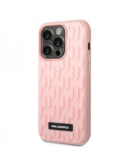 Karl Lagerfeld KLHCP14LRUPKLPP iPhone 14 Pro 6,1" hardcase różowy/pink 3D Monogram