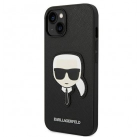 Karl Lagerfeld KLHCP14SSAPKHK iPhone 14 6,1" czarny/black hardcase Saffiano Karl`s Head Patch
