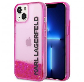 Karl Lagerfeld KLHCP14SLCKVF iPhone 14 6,1" różowy/pink hardcase Liquid Glitter Elong