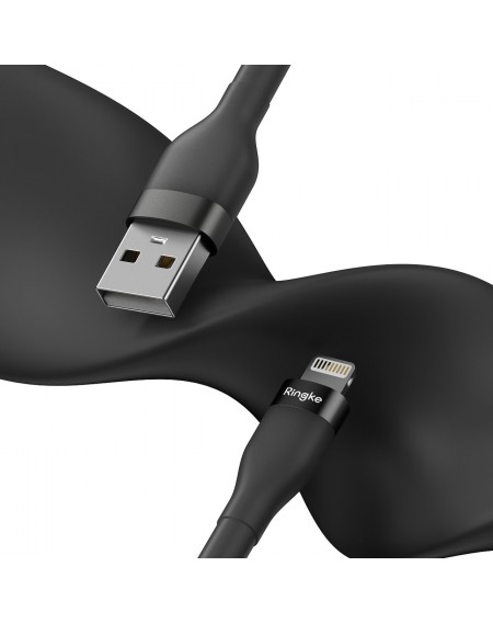 Ringke USB-A cable - Lightning 480Mb / s 12W 1.2m black (CB09963RS)
