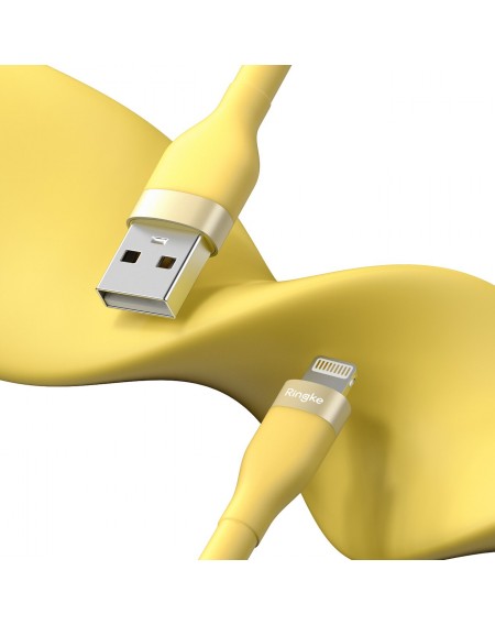 Ringke USB-A cable - Lightning 480Mb / s 12W 2m yellow (CB60037RS)