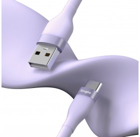 Ringke cable USB-A - USB-C 480Mb / s 12W 1.2m purple (CB60044RS)
