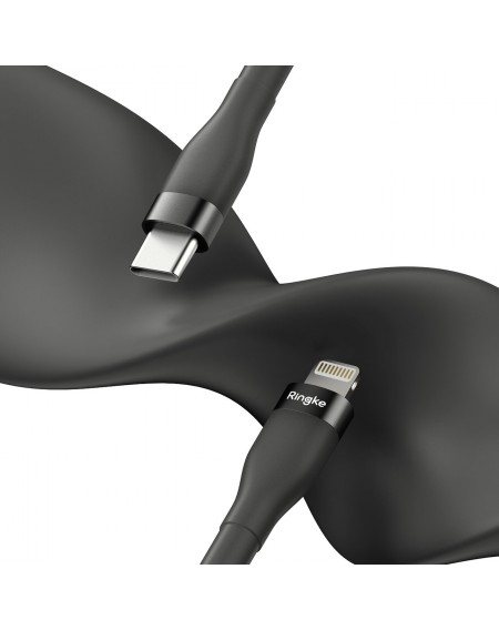 Ringke USB-C cable - Lightning 480Mb / s 20W 1.2m black (CB60112RS)