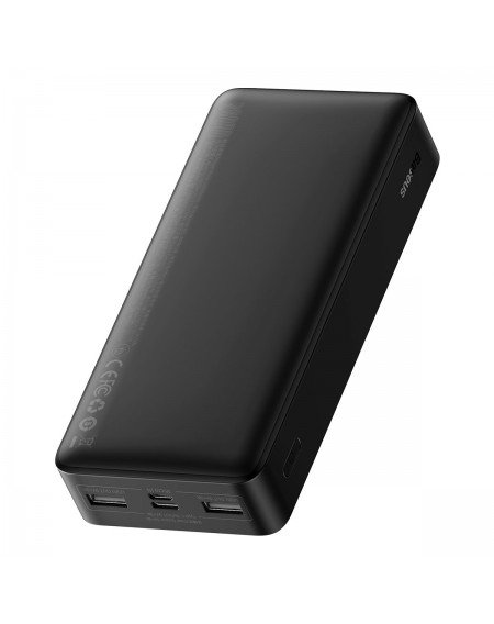 Baseus Bipow fast charging powerbank 20000mAh 15W black (Overseas Edition) + USB-A - Micro USB cable 0.25m black (PPBD050101)