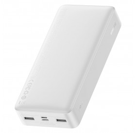 Baseus Bipow Fast Charging Power Bank 20000mAh 15W white (Overseas Edition) + USB-A - Micro USB 0.25m cable white (PPBD050102)