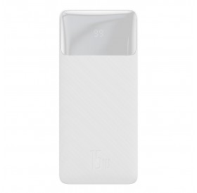 Baseus Bipow Fast Charging Power Bank 20000mAh 15W white (Overseas Edition) + USB-A - Micro USB 0.25m cable white (PPBD050102)