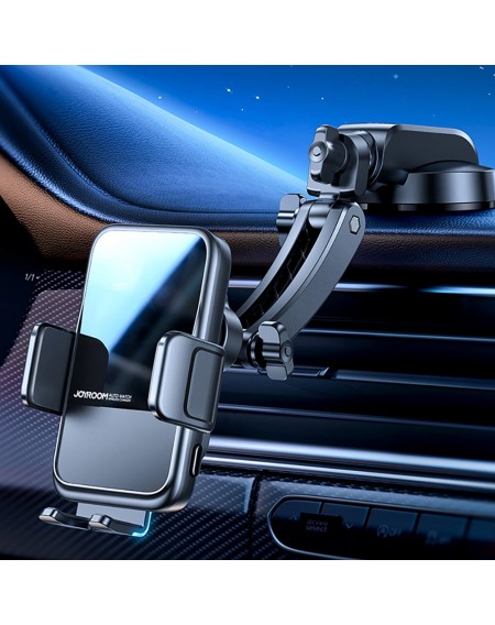 Joyroom automatic car holder induction charger 15W Qi for windshield cockpit board black (JR-ZS298 dash)