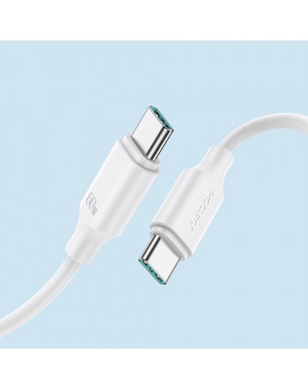 Joyroom cable USB-C - USB-C 480Mb / s 60W 1m white (S-CC060A9)