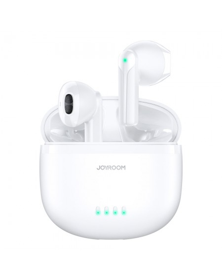 Joyroom TWS earphones wireless ENC waterproof IPX4 Bluetooth 5.3 white (JR-TL11)