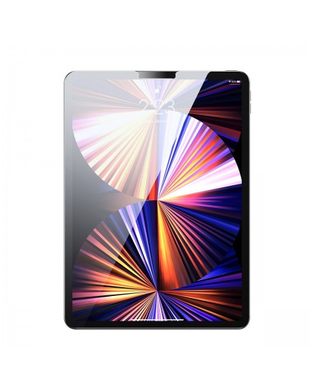 Baseus 2x Full-glass film 0.3mm tempered glass for iPad Pro 11&quot; 2021 (5th gen.) / 2020 (4th gen.) / 2018 (3rd gen.) and iPad Air 4/Air 5 10.9&quot; with mounting kit