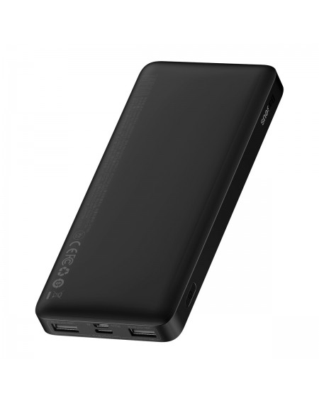 Baseus Bipow powerbank with display 10000mAh 15W black (Overseas Edition) + USB-A - Micro USB 0.25m cable black (PPBD050001)