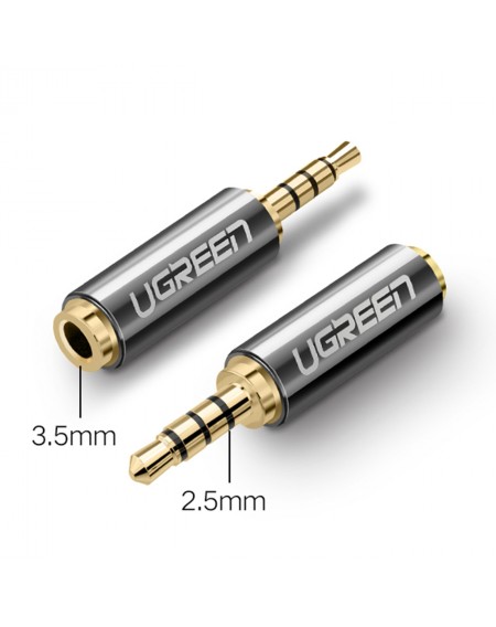 Ugreen audio adapter jack 2.5mm male to jack 3.5mm female black (20501)