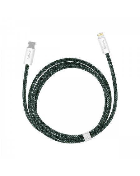 Baseus Dynamic 2 Series fast charging cable USB-C - Lightning 20W 480Mbps 1m green