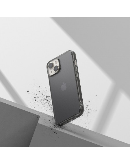 Ringke Fusion Matte case iPhone 14 Plus cover with a gel frame gray