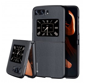 Dux Ducis Fino case for Motorola Razr 2022 cover with silicone frame black