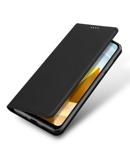 Dux Ducis Skin Pro case Xiaomi Poco M5 wallet holster cover with flip black