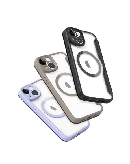 Dux Ducis Skin X Pro case iPhone 14 MagSafe magnetic flip cover beige