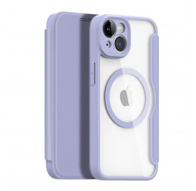Dux Ducis Skin X Pro Case iPhone 14 Magnetic MagSafe Flip Case Purple