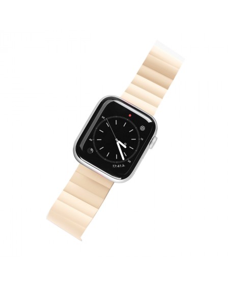Dux Ducis Magnetic Strap Apple Watch Ultra Magnetic Bracelet Wristband Beige (Chain Version)