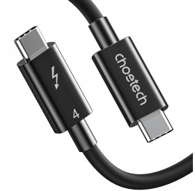 Choetech cable USB-C - USB-C Thunderbolt 4 0.8m black (A3010)