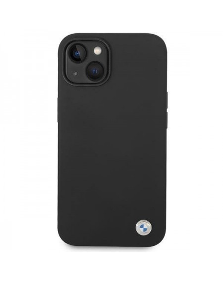 Case BMW BMHCP14MSILBK iPhone 14 Plus 6.7&quot; black/black Silicone Metal Logo