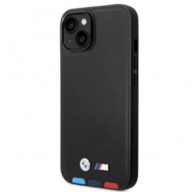 Case BMW BMHCP14S22PTDK iPhone 14 6.1 &quot;black / black Leather Stamp Tricolor