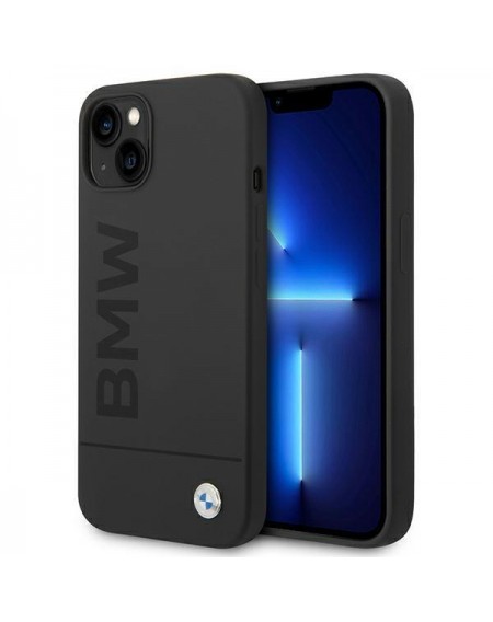 Case BMW BMHMP14SSLBLBK iPhone 14 6.1 &quot;black / black hardcase Silicone Signature Logo Magsafe