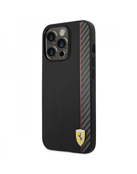 Ferrari FEHCP14LAXBK iPhone 14 Pro 6.1 &quot;black / black hardcase Carbon