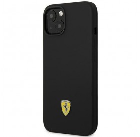 Ferrari FEHCP14MSIBBK iPhone 14 Plus 6.7 &quot;black / black hardcase Silicone Metal Logo