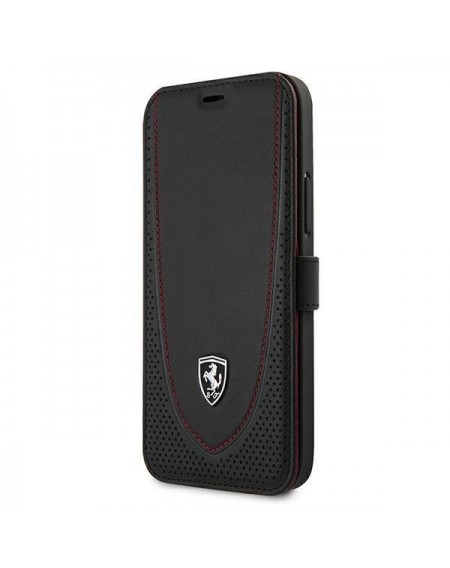 Ferrari FEOGOFLBKP12LBK iPhone 12 Pro Max 6,7" czarny/black book Off Track Perforated