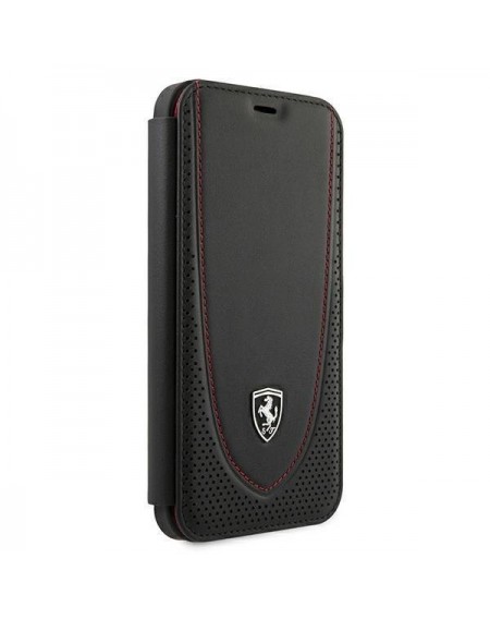 Ferrari FEOGOFLBKP12LBK iPhone 12 Pro Max 6,7" czarny/black book Off Track Perforated
