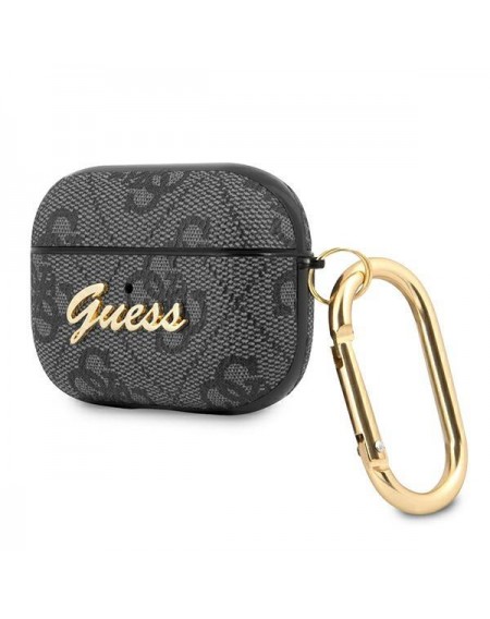 Guess GUAP4GSMK AirPods Pro cover gray / gray 4G Script Metal Collection