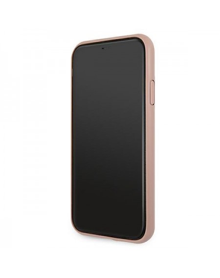 Guess GUHCN584GMGPI iPhone 11 Pro pink / pink hardcase 4G Big Metal Logo