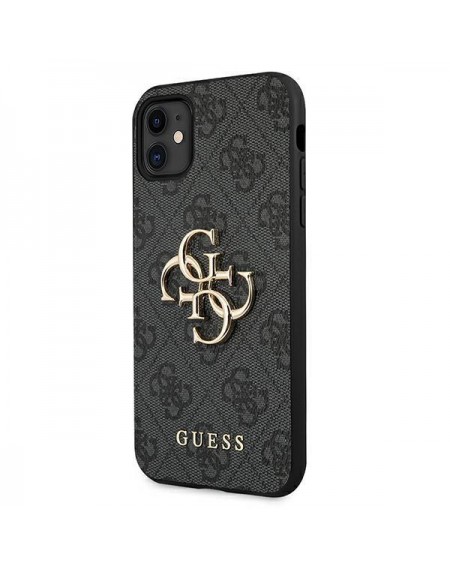 Guess GUHCN614GMGGR iPhone 11 6.1 &quot;/ Xr gray / gray hardcase 4G Big Metal Logo
