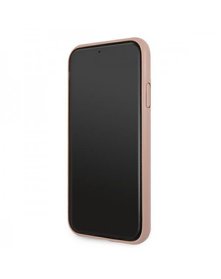 Guess GUHCN614GMGPI iPhone 11 6.1 &quot;/ Xr pink / pink hardcase 4G Big Metal Logo
