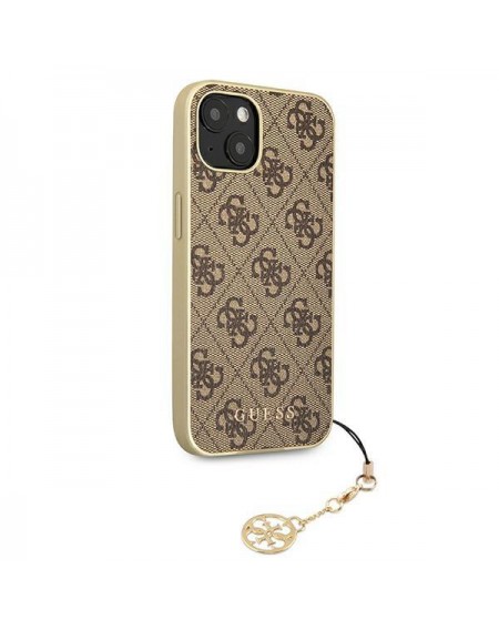 Guess GUHCP13MGF4GBR iPhone 13 6.1 &quot;brown / brown hardcase 4G Charms Collection
