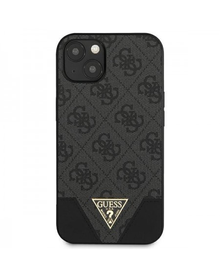 Guess GUHCP13SPU4GHBK iPhone 13 Mini 5,4 &quot;gray / gray hardcase 4G Triangle Collection