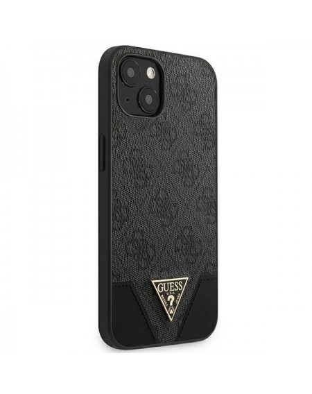 Guess GUHCP13SPU4GHBK iPhone 13 Mini 5,4 &quot;gray / gray hardcase 4G Triangle Collection