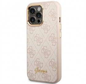 Guess GUHCP14LHG4SHP iPhone 14 Pro 6.1 &quot;pink / pink hard case 4G Vintage Gold Logo