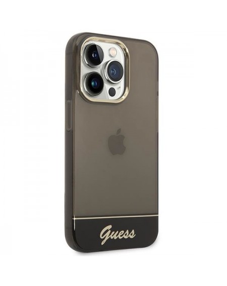 Guess GUHCP14LHGCOK iPhone 14 Pro 6.1 &quot;black / black hardcase Translucent