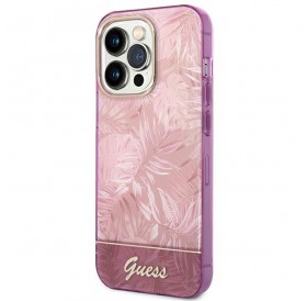 Guess GUHCP14LHGJGHP iPhone 14 Pro 6.1 &quot;pink / pink hardcase Jungle Collection