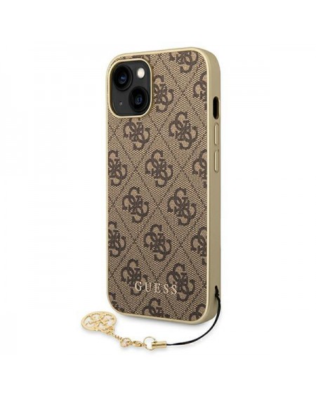 Guess GUHCP14MGF4GBR iPhone 14 Plus 6,7 &quot;brown / brown hardcase 4G Charms Collection