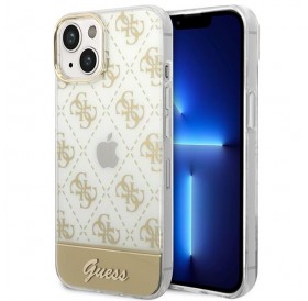 Guess GUHCP14MHG4MHG iPhone 14 Plus 6.7 &quot;gold / gold hardcase 4G Pattern Script