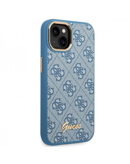 Guess GUHCP14MHG4SHB iPhone 14 Plus 6.7 &quot;blue / blue hard case 4G Vintage Gold Logo