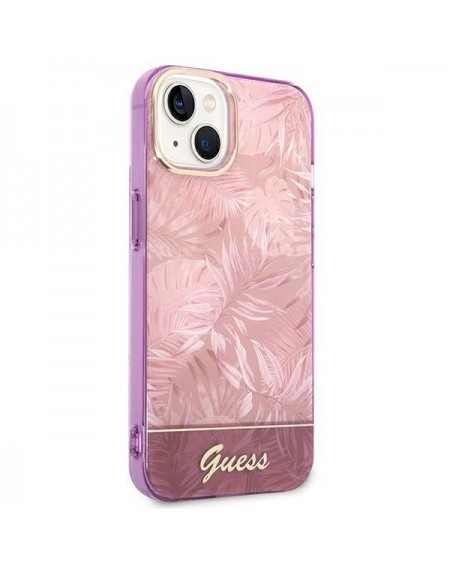 Guess GUHCP14MHGJGHP iPhone 14 Plus 6.7 &quot;pink / pink hardcase Jungle Collection
