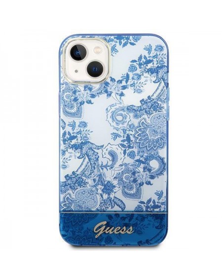 Guess GUHCP14MHGPLHB iPhone 14 Plus 6.7&quot; blue/blue hardcase Porcelain Collection