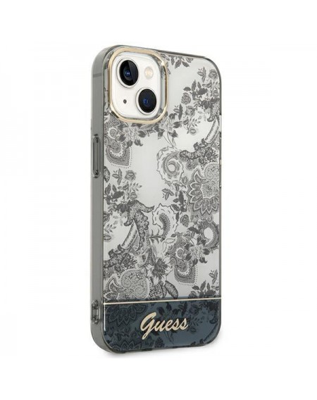 Guess GUHCP14MHGPLHG iPhone 14 Plus 6.7 &quot;gray / gray hardcase Porcelain Collection