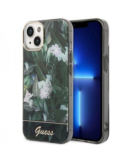 Guess GUHCP14SHGJGHA iPhone 14 6.1&quot; green/green hardcase Jungle Collection